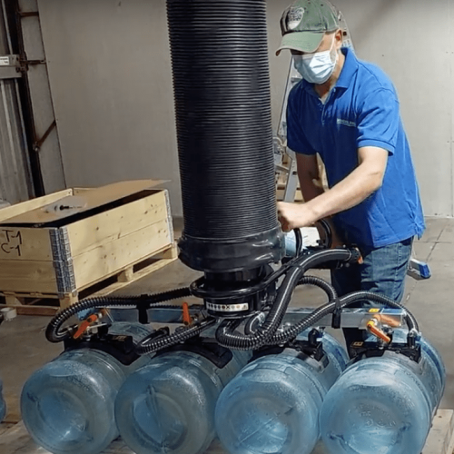 Manipulador de bidones con rack para tasvasije-3